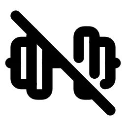 Barbell Off Line Icon