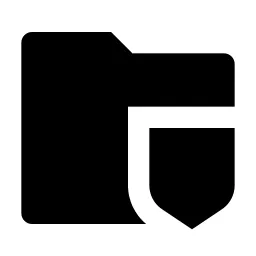 Folder Shield 2 Fill Icon