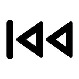 Rewind Start Mini Line Icon