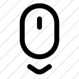 Mouse Scroll Down Icon