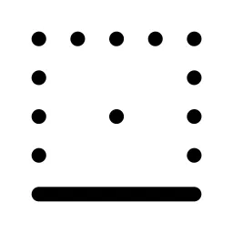 Border Bottom Icon