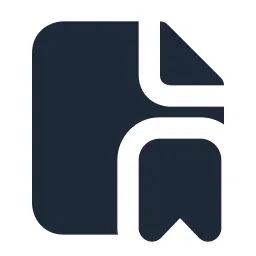 File Bookmark Solid Icon