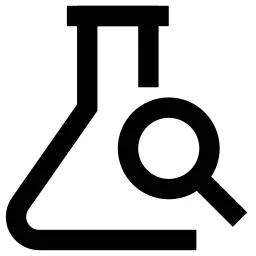 Magnifying Glass Test Tube Icon
