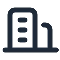Building 2 Line Icon