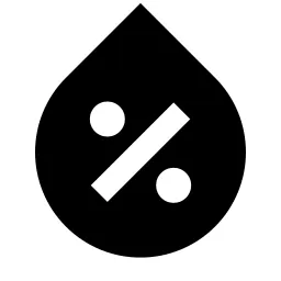 Water Percent Fill Icon
