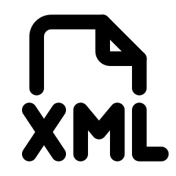 File Type Xml Line Icon
