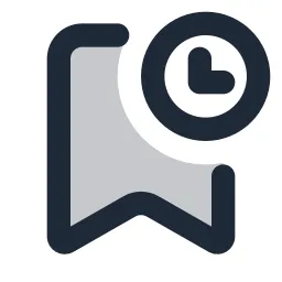 Bookmark Clock Duotone Icon