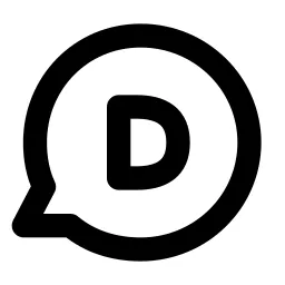 Brand Disqus Line Icon