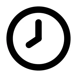Clock Hour 8 Line Icon