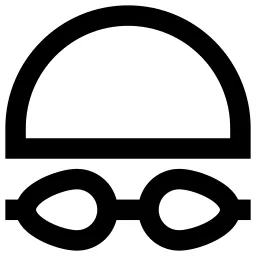 Swimming Goggles Cap Icon