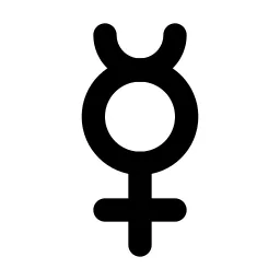 Gender Hermaphrodite Line Icon