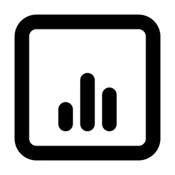 Align Box Bottom Center Line Icon
