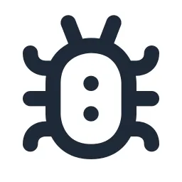 Bug 3 Line Icon
