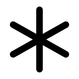 Asterisk Line Icon
