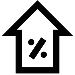 Percent Arrow Up Icon