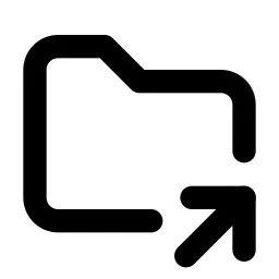 Folder Share Line Icon