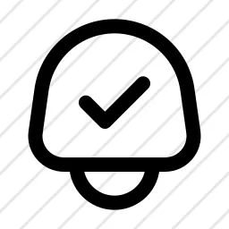 Bell Check Notification Alarm Activity Alert Icon