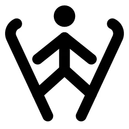 Ski Jumping Line Icon