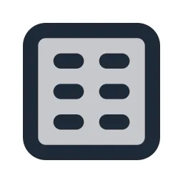 Layout Columns Text Duotone Icon
