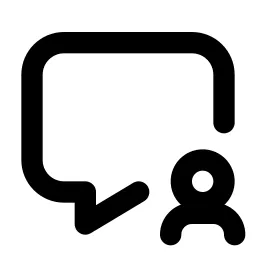 Message User Line Icon