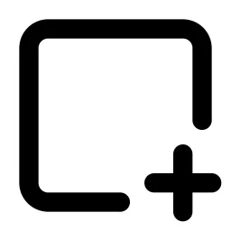 Square Plus 2 Line Icon