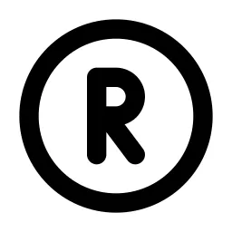 Circle Letter R Line Icon
