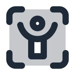 Scan Human Duotone Icon