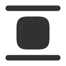Align Vertical Center Fill Icon