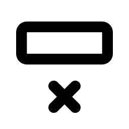 Row Remove Line Icon