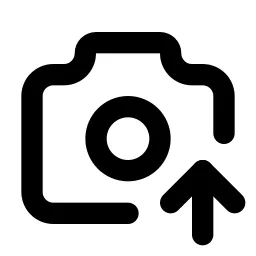 Camera Up Line Icon
