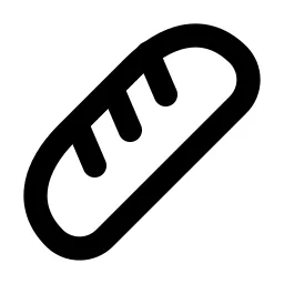 Baguette Line Icon