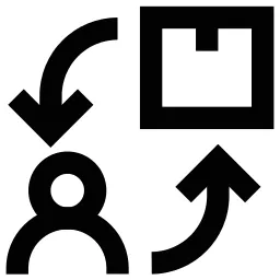 Package Arrows User Icon