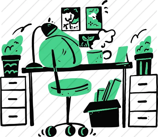 Desk In Home Office