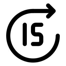 Forward 15 Seconds Icon
