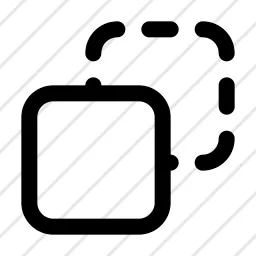 Square Doted Behind Square Copy Layers Pages Icon