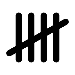Tallymarks Line Icon