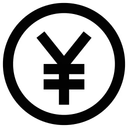 Yen Sign Circle Icon