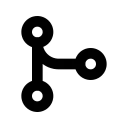 Git Merge Line Icon