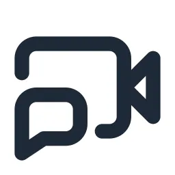 Video Chat Line Icon