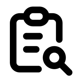 Report Search Line Icon