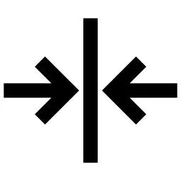 Arrows Line Meet Icon