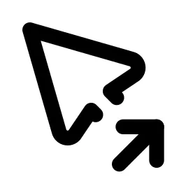 Pointer Share Line Icon