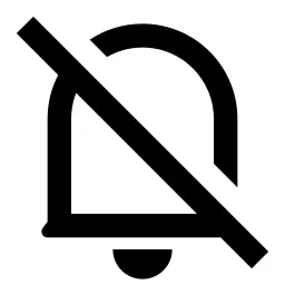 Notification Off Line Icon