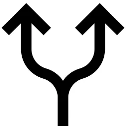 Split Arrows Upwards Icon