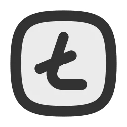 Litecoin Square Duotone Icon