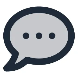 Chat 2 Dots Duotone Icon
