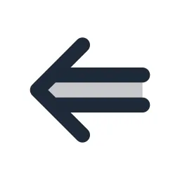 Arrow Double Left Duotone Icon