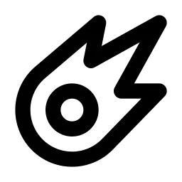 Meteor Line Icon