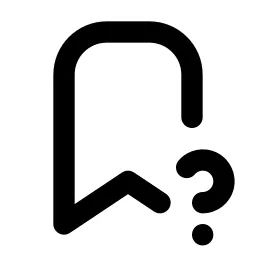 Bookmark Question Line Icon