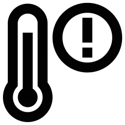 Thermometer Alert Icon